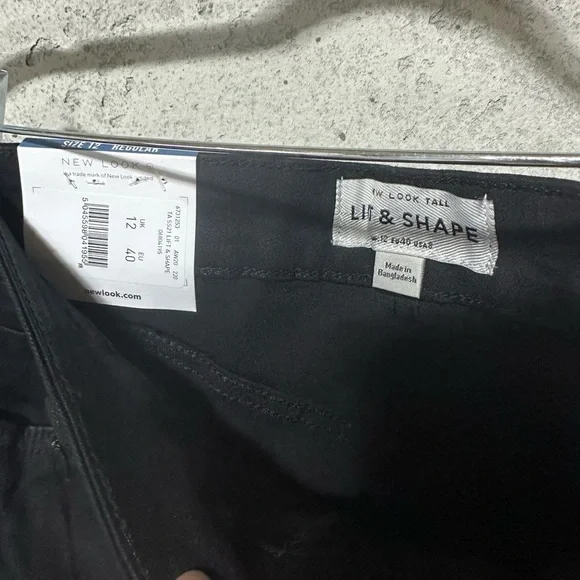 NEW!! ASOS New Look Jenna lift & shape tall skinny black crop jeans - Picture 8 of 9